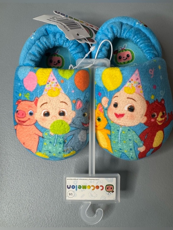 CoComelon Other - Cocomelon happy birthday Party plush moccasin slippers for toddlers jj Wally pep